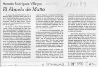 El abuelo de Matta  [artículo] Hernán Rodríguez Villegas.
