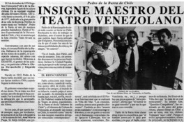 Insigne maestro del teatro venezolano
