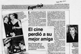El Cine perdió a su mejor amiga  [artículo].