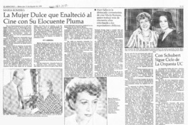 La Mujer dulce que enalteció al cine con su elocuente pluma  [artículo].