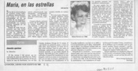 María, en las estrellas  [artículo] Lidia Baltra.