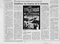 Sudáfrica, los truenos de la tormenta  [artículo] Pablo Vildósola.