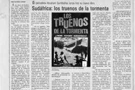 Sudáfrica, los truenos de la tormenta  [artículo] Pablo Vildósola.