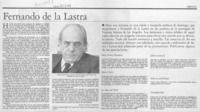 Fernando de la Lastra