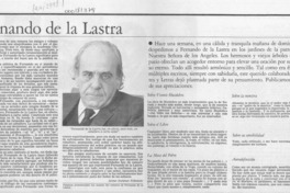 Fernando de la Lastra