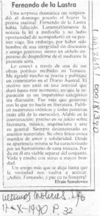 Fernando de la Lastra