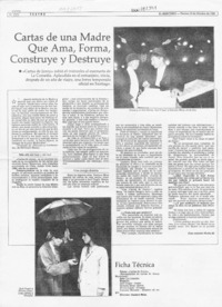 Cartas de una madre que ama, forma, construye y destruye  [artículo] Juan Antonio Muñoz H.