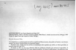 "La poesía española del Siglo XVI"  [artículo] Haydée Ahumada Peña.