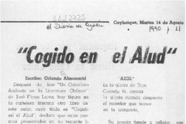 "Cogido en el alud"  [artículo] Orlando Almonacid.
