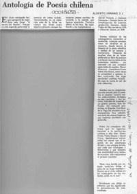 Antología de poesía chilena