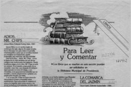 Para leer y comentar  [artículo].