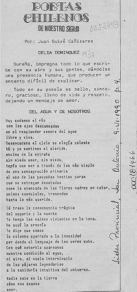 Poetas chilenos de nuestro siglo  [artículo] Juan Guixé Cañizares.