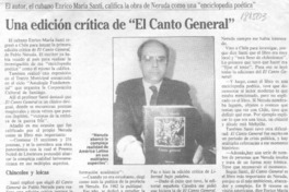 Una Edición crítica de "El canto general"