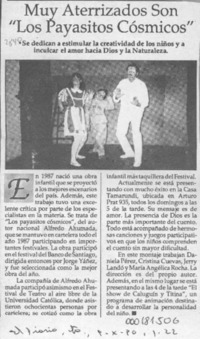 Muy aterrizados son "Los payasitos cósmicos"  [artículo].