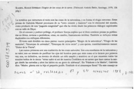 Scarpa, Roque Esteban, "Elogios de las cosas de la tierra"  [artículo] Carlos Díaz Amigo.
