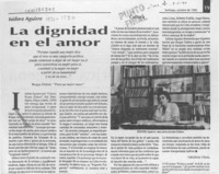 La dignidad en el amor  [artículo] Virginia Vidal.