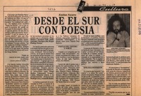 Desde el sur con poesía  [artículo].
