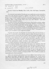 Los muebles  [artículo] Jaime Blume S.