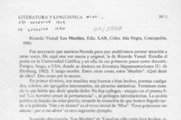 Los muebles  [artículo] Jaime Blume S.