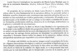 La narrativa de María Luisa Bombal, una visión de la existencia femenina