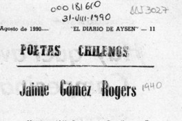 Jaime Gómez Rogers  [artículo].