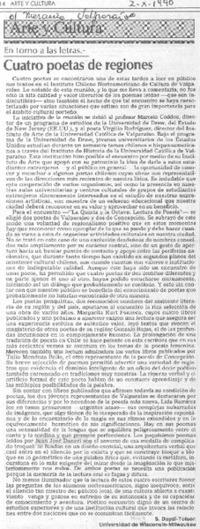 Cuatro poetas de regiones