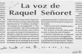 La voz de Raquel Señoret  [artículo] Jaime Valdivieso.