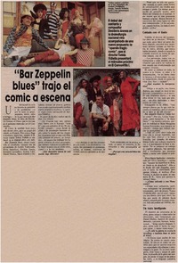 "Bar Zeppelin blues" trajo el comic a escena