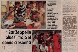 "Bar Zeppelin blues" trajo el comic a escena