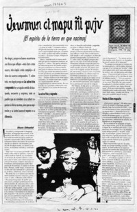 El espíritu de la tierra en que nacimos  [artículo] Elicura Chihuailaf.