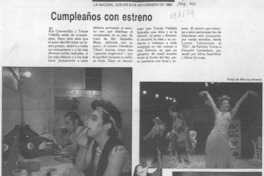 Cumpleaños con estreno  [artículo].