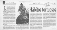 Hábitos tortuosos  [artículo] Archivero.