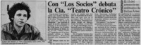 Con "Los socios" debuta la Cía. "Teatro Crónico"