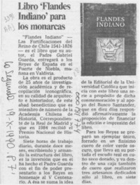 Libro "Flandes Indiano" para los monarcas