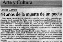 43 años de la muerte de un poeta