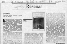 Eutanasia?  [artículo] Miguel Burmester.