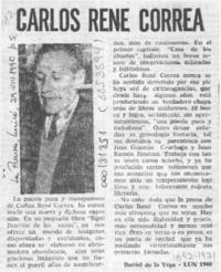 Carlos René Correa  [artículo] Daniel de la Vega.
