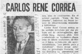 Carlos René Correa  [artículo] Daniel de la Vega.