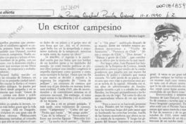 Un escritor campesino  [artículo] Marino Muñoz Lagos.
