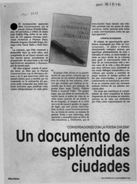 Un documento de espléndidas ciudades  [artículo] F. M.