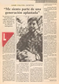"Me siento parte de una generación aplastada"