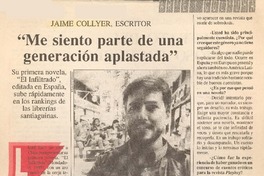 "Me siento parte de una generación aplastada"