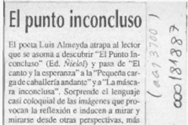 El punto inconcluso  [artículo] V. V.
