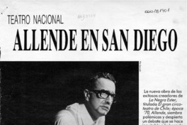 Allende en San Diego  [artículo] Marco Antonio de la Parra.