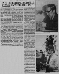 En el cementerio, los poetas consiguen "su mejor lleno"