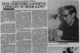 En el cementerio, los poetas consiguen "su mejor lleno"