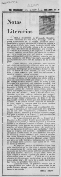 Notas literarias