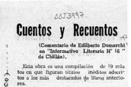 Cuentos y recuentos  [artículo] Enrique Neiman.