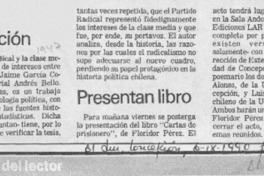 Presentan libro  [artículo].