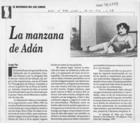 La manzana de Adán  [artículo] Sergio Paz.
